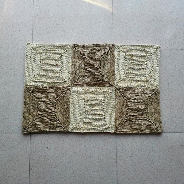 

carpets handmade stitch straw braided door mat area rug corn bran floor carpet for living room
