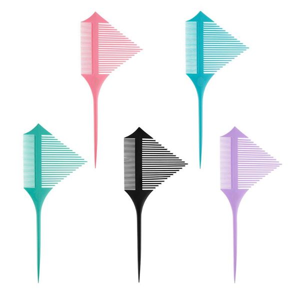 

hair brushes hairdressers barbers tail comb rat for styling heating resistant dyeing combs salon brush pick stylist braiding, Silver