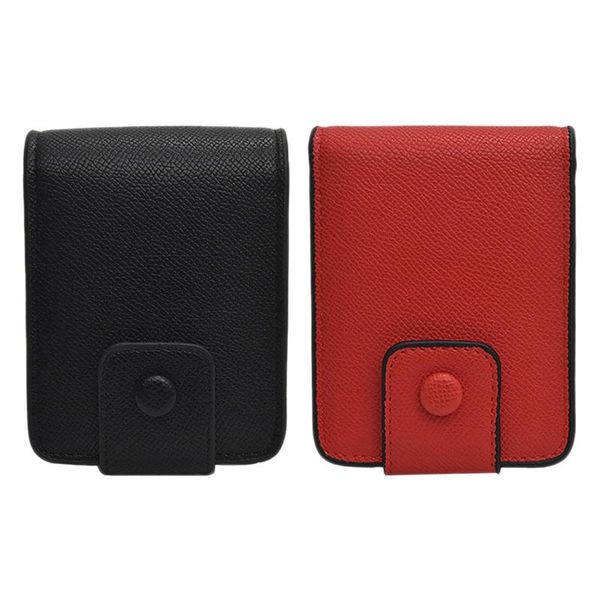 

2x lipstick bag mirror cosmetic bags make up case fashion toiletry makeup black & red cases