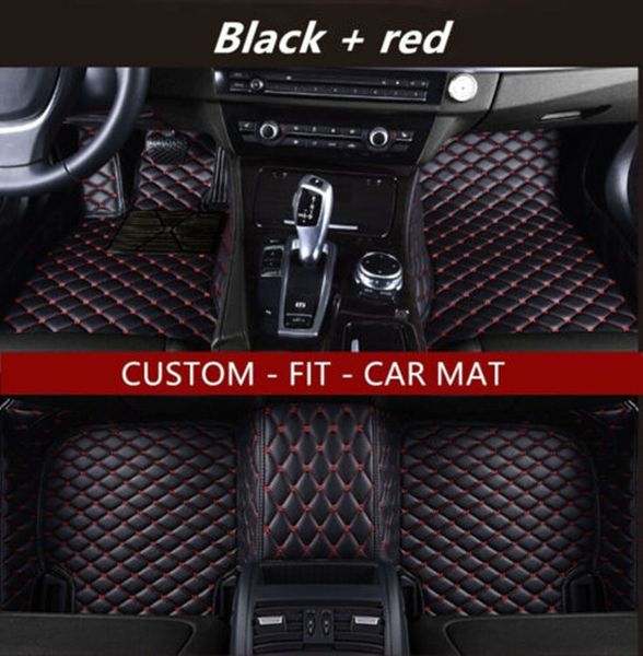 

car floor mats fit cadillac ats cts ct6 srx xt5 xts waterproof non-slip carpets