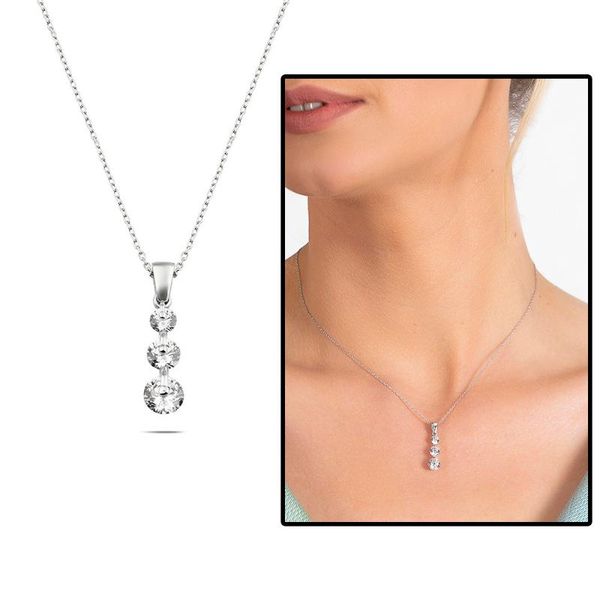 

pendant necklaces tesbihane starlight diamond pcs set drop design 925 sterling silver women necklace