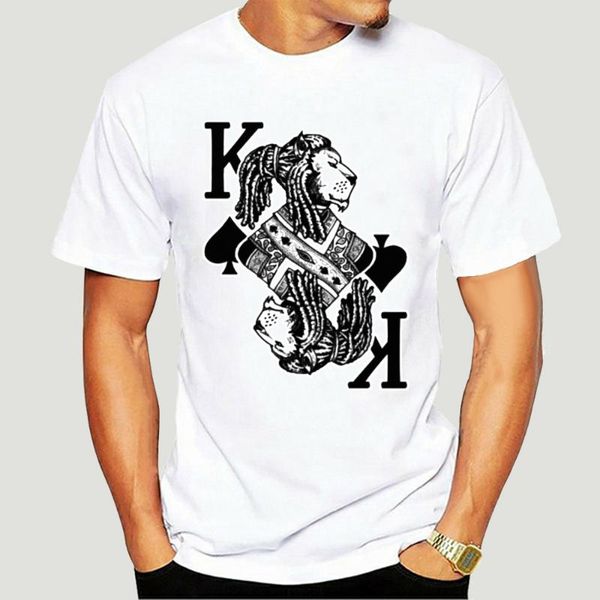

trendy creative graphic printed t shirt crew neck short sleeve casual rasta king fashion 22 trend shirt-42a men's t-shirts, White;black