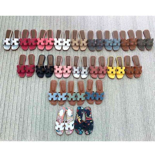 

h family slippers female summer su yinyin grape mom 2021 new versatile color matching leather flat bottomed beach sandals, Black