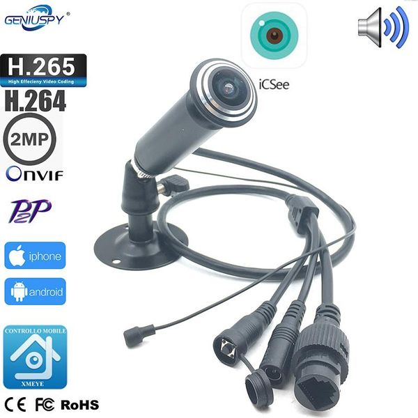 

small covert hd 1080p audio&video fisheye mini ip camera wlan cam with audio network p2p onvif cctv system cameras