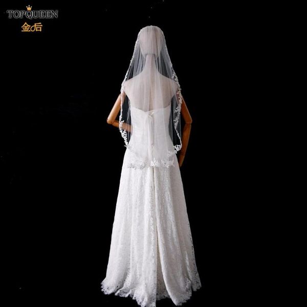 

bridal veils ueen white veil for bride ivory lace one beautiful short tulle with comb wedding accessories ve02, Black