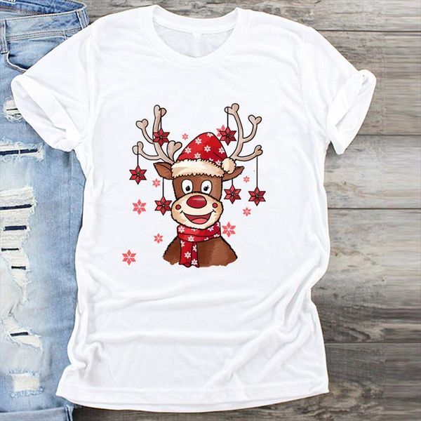 

and women clothing deer mens t shirt funny womens cute 90s merry christmas print clothes graphic ladies female tshirts, White;black