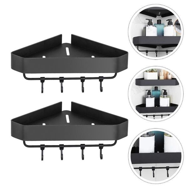 

hooks & rails 2pcs convenient storage holders bathroom sundries racks with