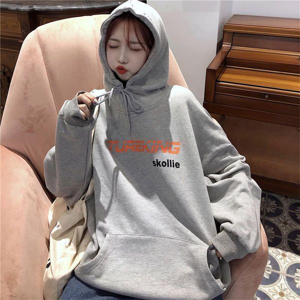 

women's sweaters sweatshirts japanese harajuku ulzzang vintage lazy loose letter sweatshirt female korean kawaii cute clothing for wome, White;black