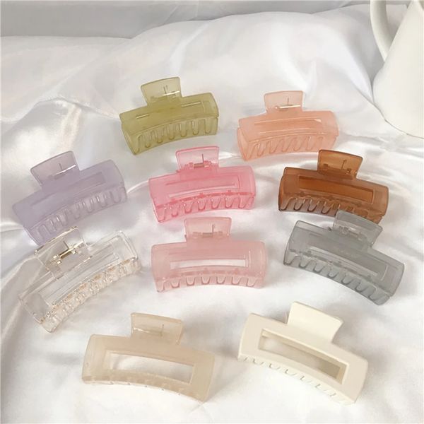 Barrette Hair Claw For Women Forcine per capelli in acrilico Chele di granchio per capelli Le ragazze compongono la decorazione degli accessori per gli strumenti di lavaggio