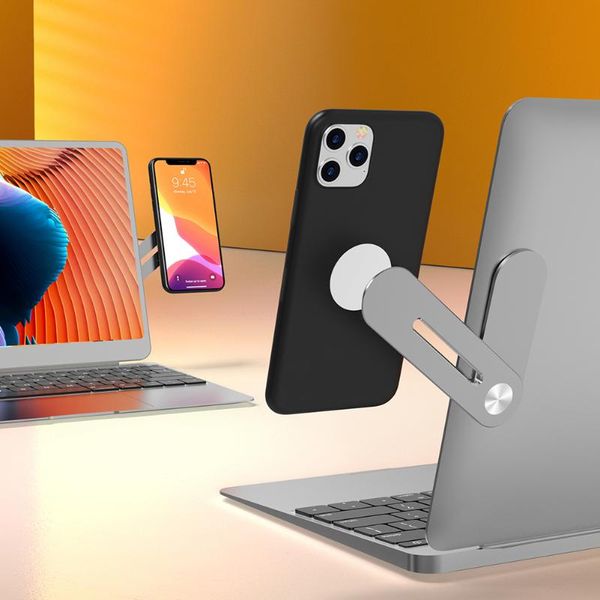 

lapside mount connect tablet stand adjustable dual monitor display clip cell phone holder mini screen support bracket mounts & holders