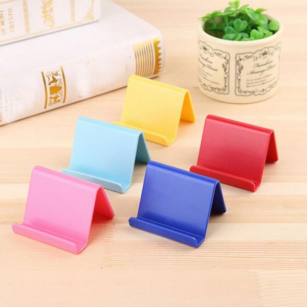 

cell phone mounts & holders holder deskstand plastic mini portable candy colors universal bracket for smartphone