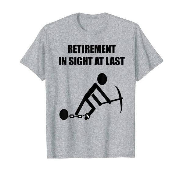 

retirement countdown - funny t shirt for men and women, White;black