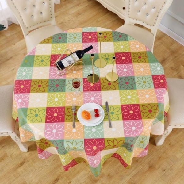 

tablecloth waterproof anti scald oil round table cloth garden plastic disposable