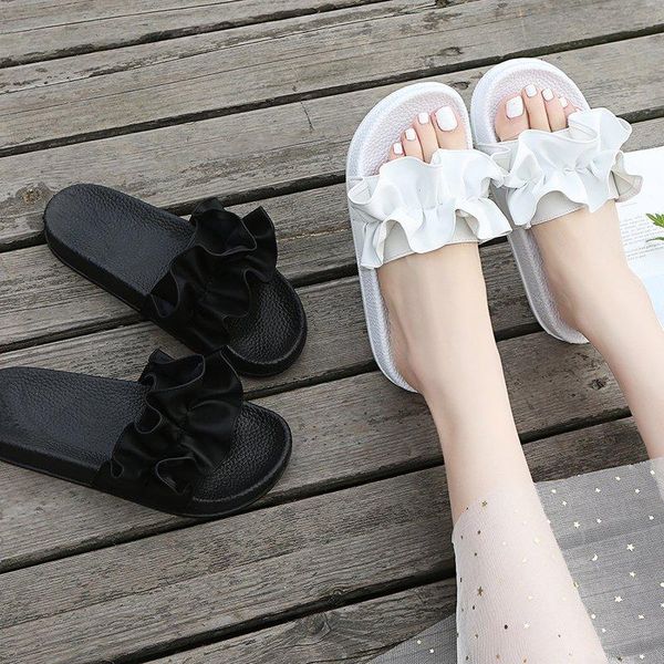 

slippers women summer luxury slides low beige heeled sandals beach shoes pantofle platform designer black sabot 2021 massage sol