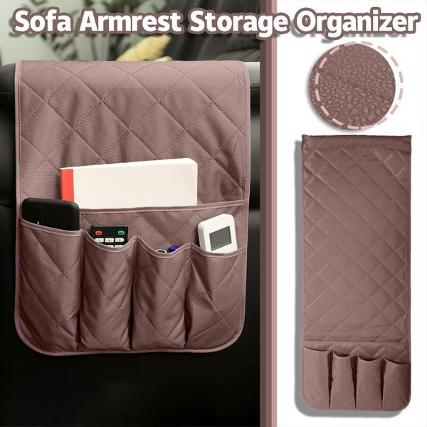 

storage bags 5 pockets chair space saving bag couch non slip organizer sofa side home arm rest hanging remote control pocket #t2p