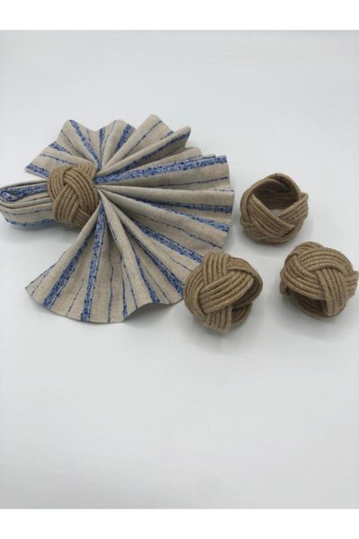 

napkin rings natural twisted jut ring rope woven buckle linen