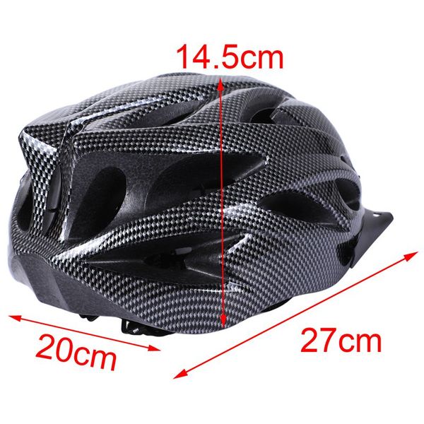 

cycling caps & masks carbon bicycle helmet bike mtb adjustable safety, Black