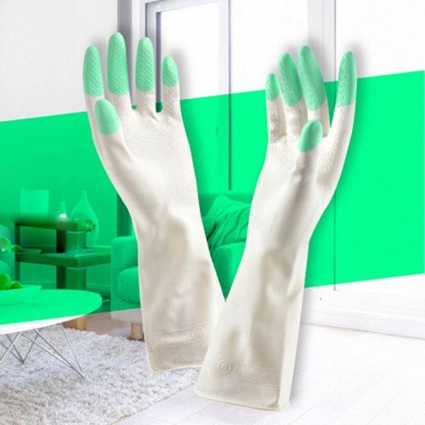 

fingerless gloves toysdeal long sleeve kitchen wash dishes dishwashing house cleaning, Blue;gray