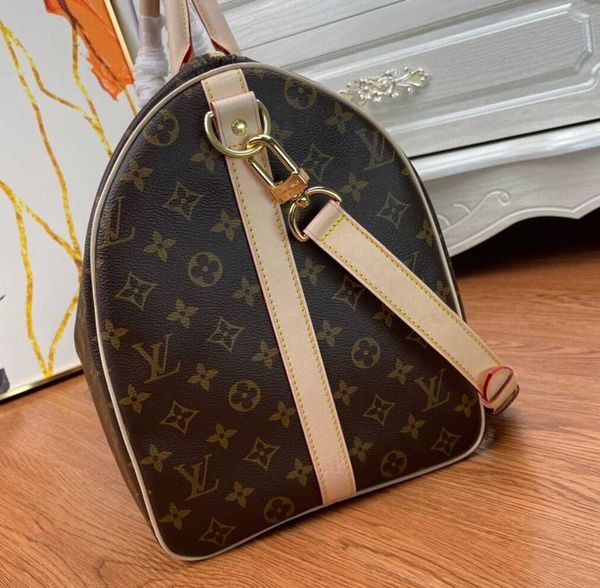 

gglvlouisvittonyslvutton 55cm duffle travel bag men's duffel backpack outdoor packs storage messenger bag, Red;black