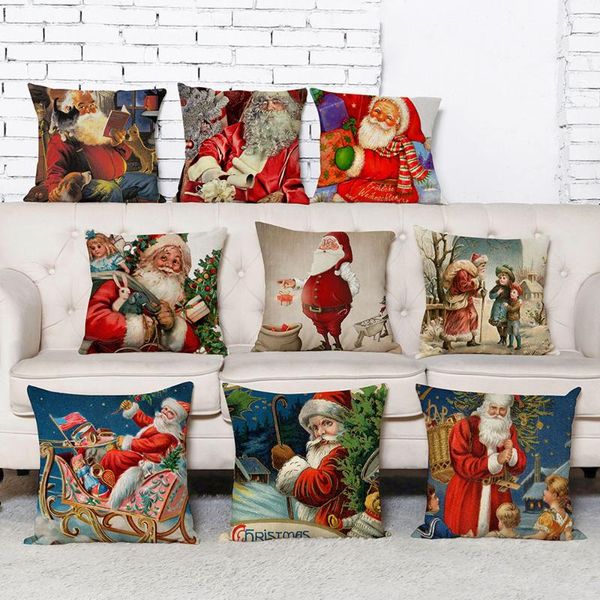 

pillow case christmas series cushion cover 45 * 45cm square pillowcases sofa decoration