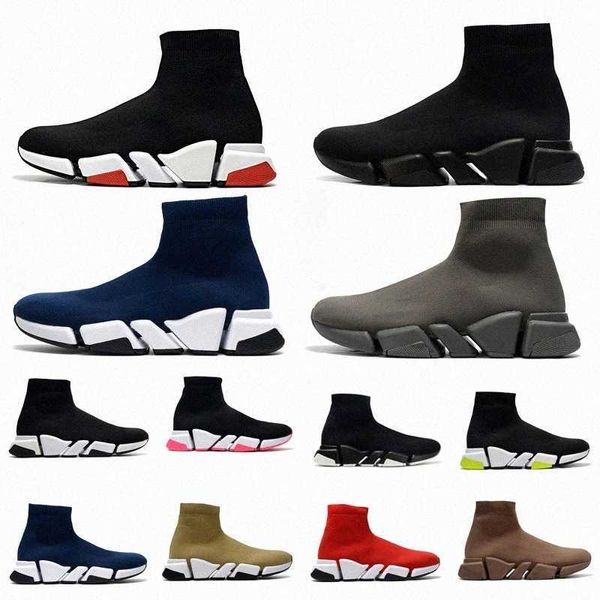 2021 homens mulheres triplo s mulheres sapato velocidade 2.0 trecho de malha sola instrutor sock botas meias bota sapatos esportes sapatos casuais sneakersnypr #