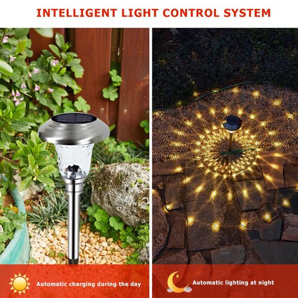 

lawn lamps led solar light outdoor ip65 waterproof stakes projection glass lamp garden yard art landscape lighting