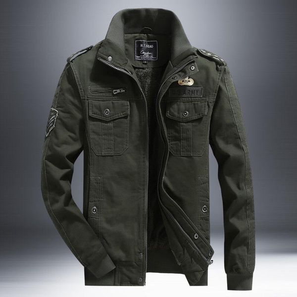 

men's jackets cotton plus size 4xl autumn military style men bomber, Black;brown