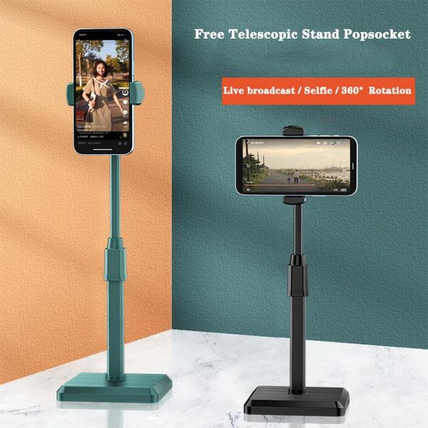 

cell phone mounts & holders stand for live broadcast multifunction retractable support desk holder accessories