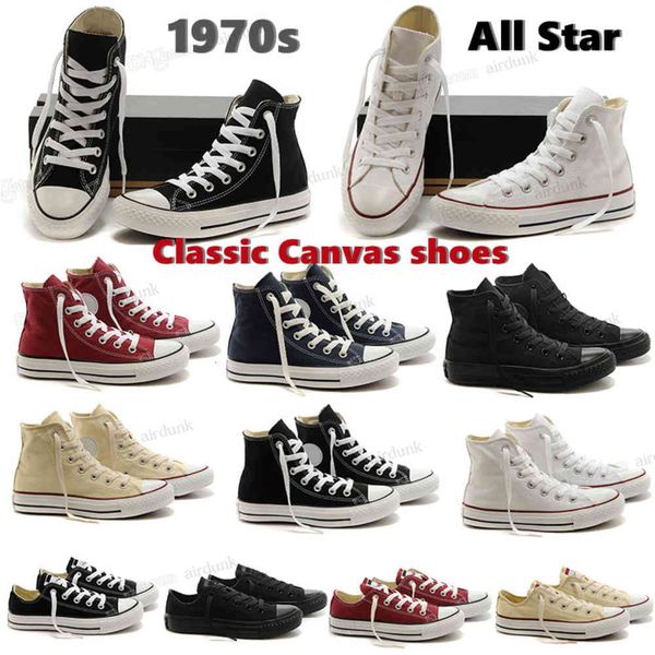 

classic canvas 1970s sneakers star casual shoes chuck 70 platform hi slam jam triple black white high low mens women 1970 all star yemianbu