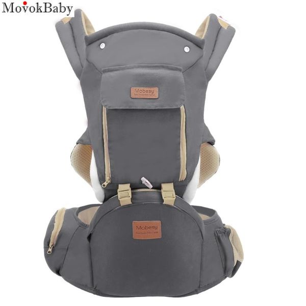 

removable wind cap kids adjustable ergonomic baby carrier sling front hug waist stool kangaroo hip seat drop carriers, slings & backpac back