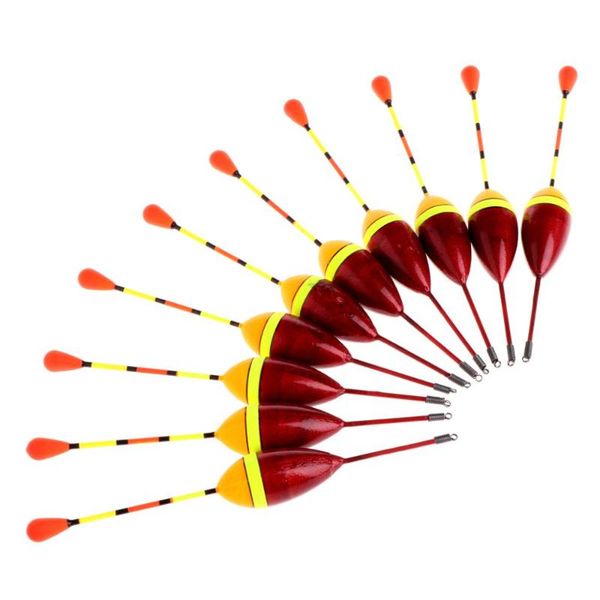 

fishing accessories 10pcs carp floats set buoy bobber stick for fish tackle vertical 2# 4.5g