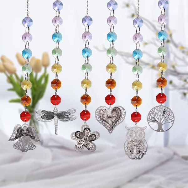 

rainbow maker crystal angle suncatcher the tree of life chakra for window curtain hanging pendant christmas gift home decoration decorative