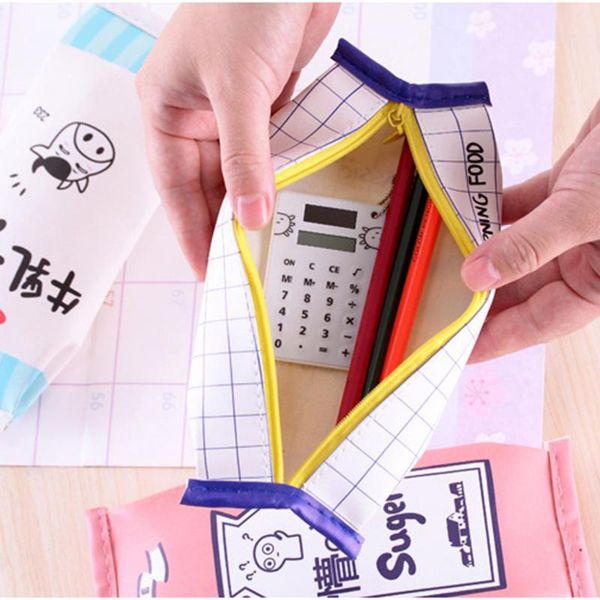 

cartoon snacks pencil pouch pen holder bags case storage box stationery organizer