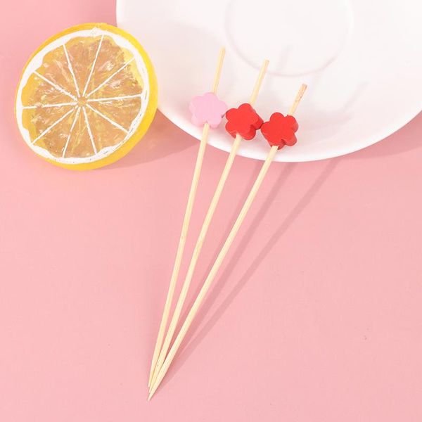 

forks handmade toothpicks picnic party supplies decoration disposable bamboo picks fruit cocktail