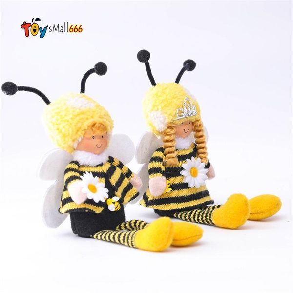 

bee striped gnome lemon faceless doll tree hanging ornament decorative plush toys little angel pendent