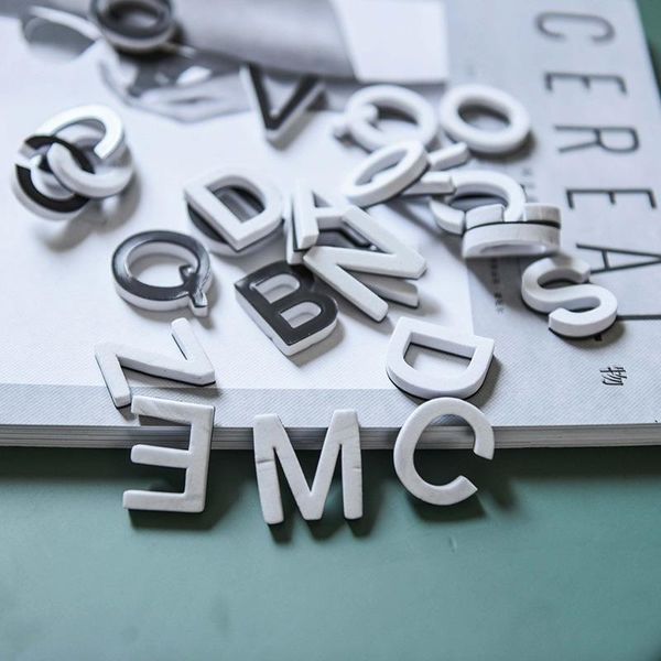 

black letter magnet fridge diy english early childhood education magnets