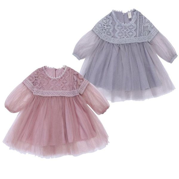 

girl's dresses toddler kids baby girls clothes princess dress pageant wedding party sweet floral lace long sleeve tulle summer, Red;yellow