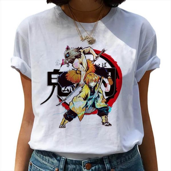 

kimetsu no yaiba demon killer men t shirts japanese anime print graphic streetwear harajuku female, White;black