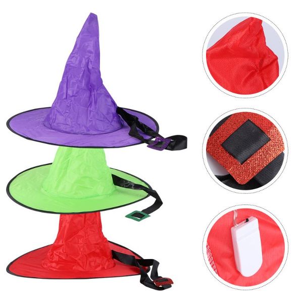 

party hats 3pcs wizard styled hat dress headgear glowing headdress