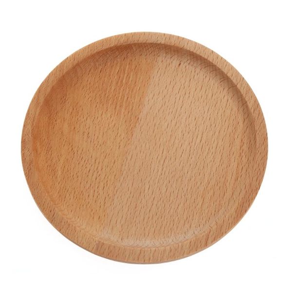 

mats & pads wooden round pastry tray dessert plate dishes coasters holder coffee cup mat h37f