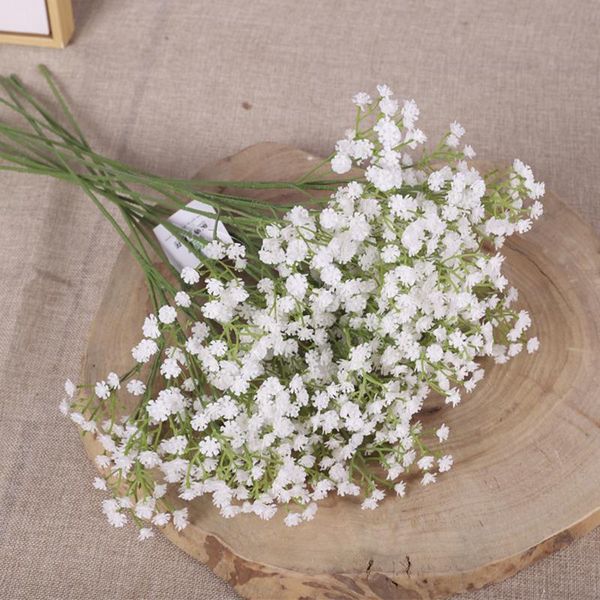 

1pcs white babys breath artificial flowers gypsophila plastic for home decorative diy wed party decoration fake flower & wreaths