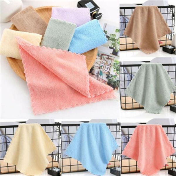 

towel 25x25cm soft cotton microfiber towels hand bath face bathroom kids