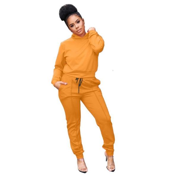 

Women's Tracksuits Spring Summer Women Full Sleeve Hooded Sports Tops Ankle Banded Pants Suit Casual Street Two Piece Set RM4Z, Gray