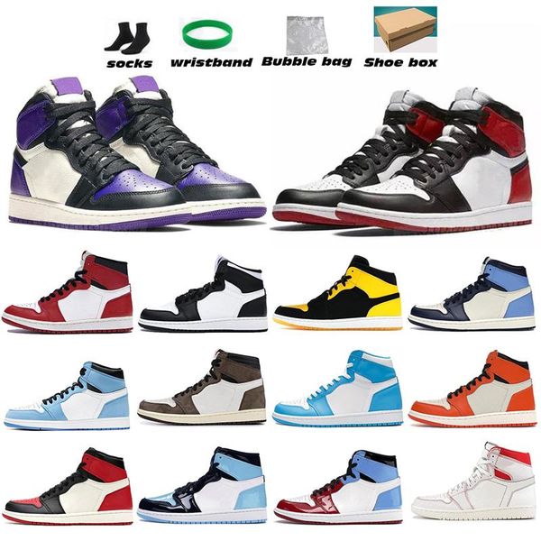 

2021 hyper royal 4 4s university blue mens basketball shoes 1 1s sail obsidian silver toe black cat dark mocha fire red electro orange sport