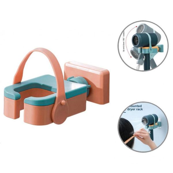 

towel racks hair dryer holders stylish portable rotating shelf adjustable detachable organizer