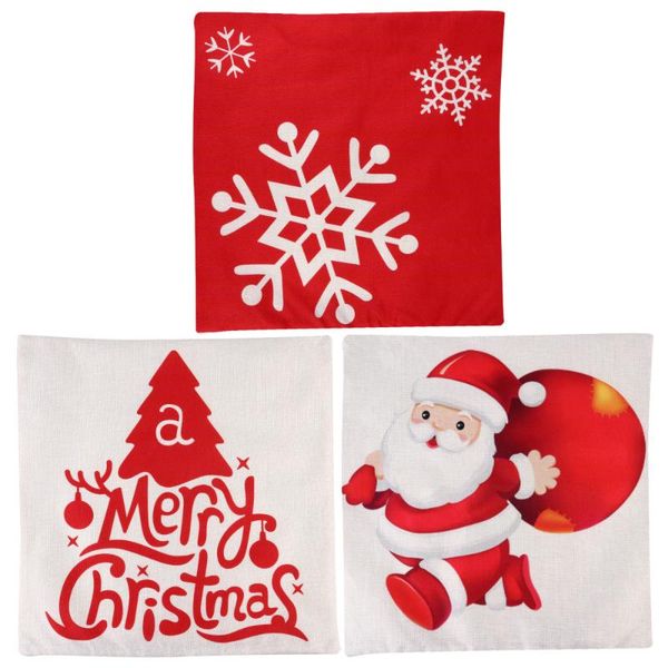 

cushion/decorative pillow 3pcs christmas covers protector case decorative pillowcase