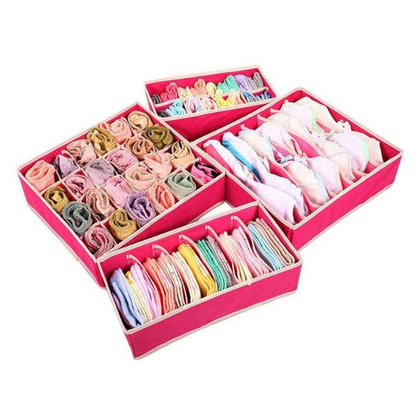 

storage drawers collapsible non-woven boxes sets underwear organizador for ties socks shorts bra draw divider container high quality