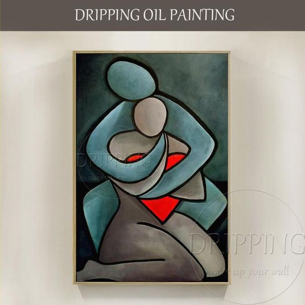 

paintings artwork artist handmade abstract lover hug heart oil painting on canvas figure