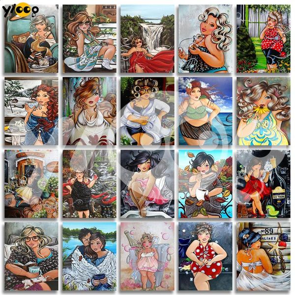 

diamond painting full square/round drill fat lady series 5d diy embroidery rhinestones mosaic decoration tx17