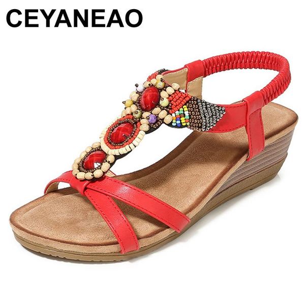 

dress shoes ceyaneao 2021fashionable and comfortable sandals 2021 vintage wedge with bohemian fish mouth women's e2103, Black